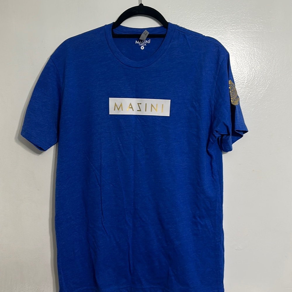 Mazini italia Italy blue shirt